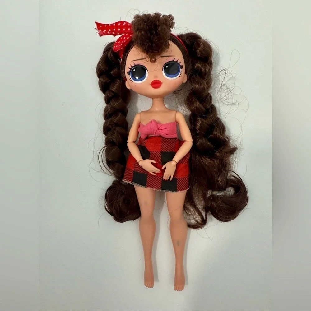 LOL Surprise OMG Doll with Braided Pigtails Plaid Skirt